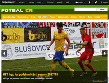 Tablet Screenshot of fotbal.regionycr.cz